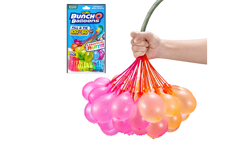 Bunch O Balloons Tropical Party 100+ Rapid-Filling Self-Sealing Water Balloons